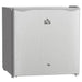 Compact 46L mini fridge with chill box, adjustable temperature dial, and reversible door – perfect for food, drinks, and skincare storage.

