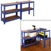 Heavy Duty Blue 5-Tier Garage Shelving Unit with MDF Shelves