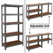 Heavy Duty Blue 5-Tier Garage Shelving Unit with MDF Shelves

