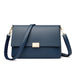 Elegant genuine leather handbag with large capacity and square shape for women