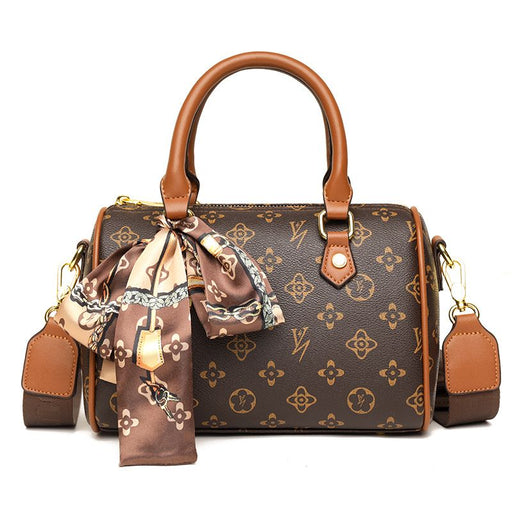 Luxurious PU crossbody shoulder handbag in baguette style, with adjustable strap, ideal for travel and daily use.