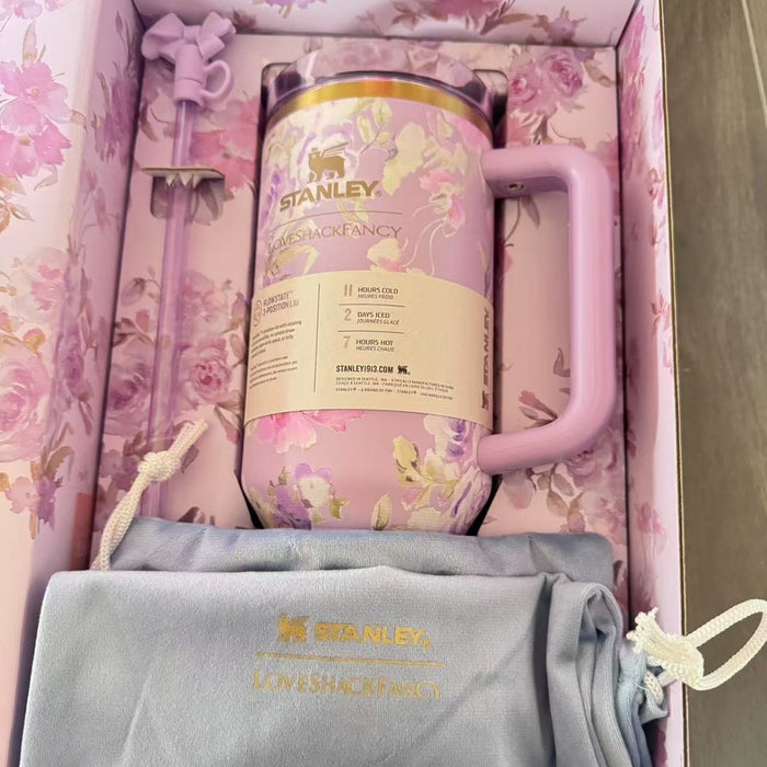 40oz Love Shack Fancy Quencher H2.0 - Premium Gift Packaging - School Holiday Deal