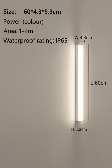 Outdoor Wall Lamp – Waterproof LED Strip Light for Garden & Balcony