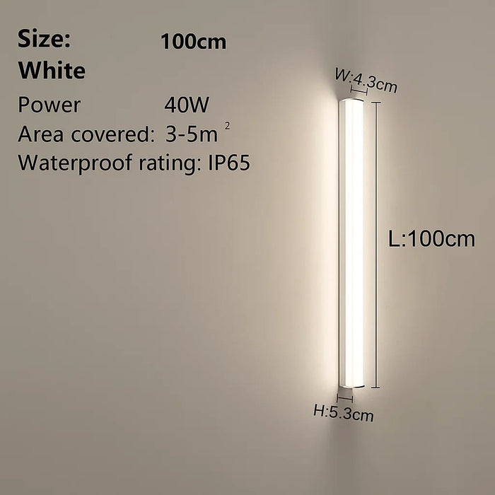 Outdoor Wall Lamp – Waterproof LED Strip Light for Garden & Balcony