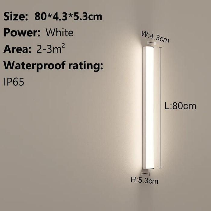 Outdoor Wall Lamp – Waterproof LED Strip Light for Garden & Balcony