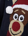Kids Boys Christmas Jumper Reindeer 3D Pom Pom Xmas Sweater Pullover Novelty
