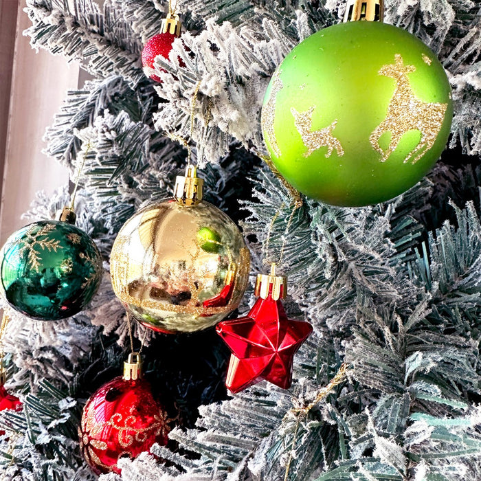 44X Large Christmas Baubles Xmas Tree Balls Decor Party Wedding Ornament Gift UK