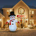7Ft Inflatable Christmas Santa Claus Xmas Decoration LED Lights Holiday Blow Up