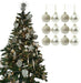 12Pc Christmas Tree Baubles, Tree Decorations, Xmas Bauble Decorations/Or