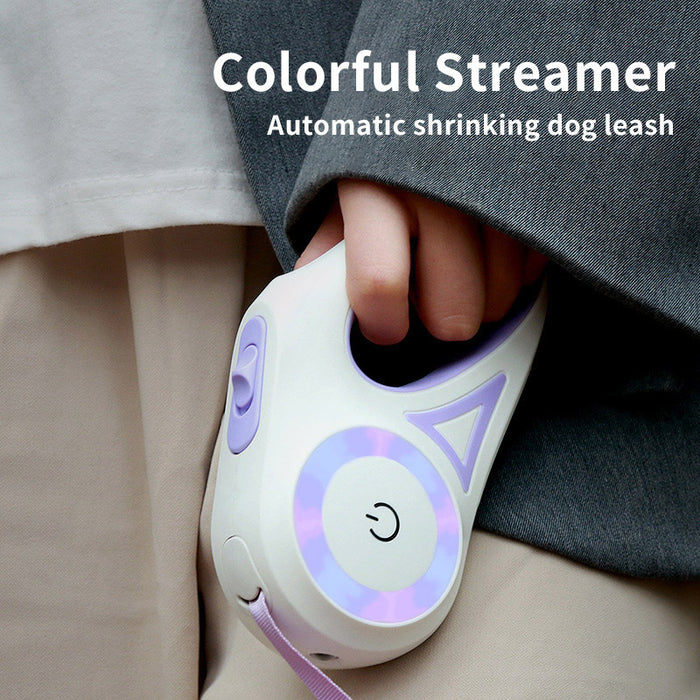 Retractable Dog Leash – One-Button Brake with Scalable Design