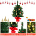 2FT 60Cm PVC Artificial Christmas Tree with LED Lights