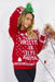 New Ladies Womens Santa Xmas Christmas Novelty Fairisle Retro Jumper Sweater