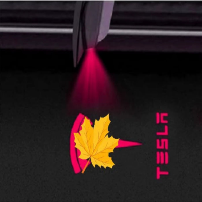 2/4PSC  Welcome Light for  Model Y 3 S X Car Door LED Projector Puddle Lights Ultra-Bright Welcome Light