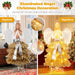 1.57M Lighted Christmas Angel Tree with Hands Clasped in Prayer