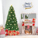 5/6FT Fiber Optic Artificial Christmas Tree with 21 Star LED Lights