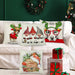 Christmas Pillow Case Cushion Cover Xmas Santa Claus Tree Snow Home Decor 45*45