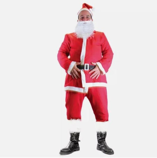 Men'S Santa Suit Father Christmas Dress-Up Costume One Size Fits All