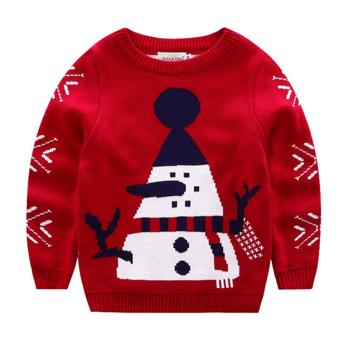 ELSA & ANNA UK Unisex Children Christmas Jumper Boys Girls Jumpers Sweater RED01