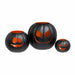 Halloween Metal Pumpkin Lanterns - Set of 3