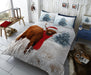 CHRISTMAS XMAS DUVET COVER SET Reversible Quilt Bedding Single Double King Size