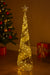 Christmas Cone Tree Decoration LED Light up Ornament Warm White Home Decor 80Cm