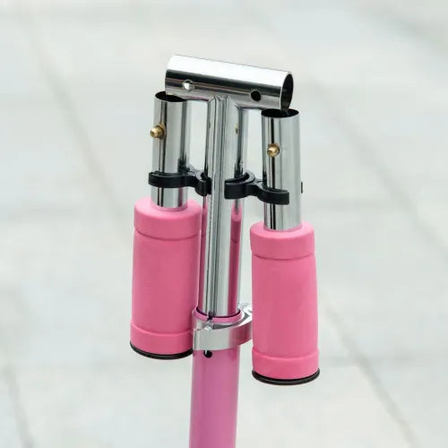 Scooter for Kids Ages 3-7 W/ Lights Music Adjustable Height Folding Frame - Pink - Samanta Factory