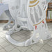 AIYAPLAY Space-Themed Slide and Swing Set for Kids, Swing Slide Basketball Hoop - Samanta Factory