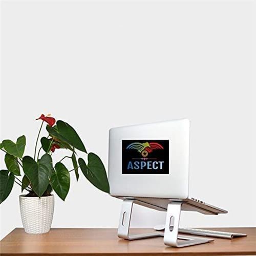 Aspect Metal Desktop Laptop Stand Compatible with All MacBook and Laptops Size Range 10 to 15.6 Inches (SLIVER) - Samanta Factory