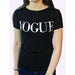 "Women’s Black Viscose Vogue T-Shirt – Relaxed Fit Essential Top"