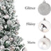 Christmas Baubles Hanging Decoration Shiny Glitter Balls Xmas Tree Ornament 50Mm