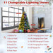 5/6 Feet Artificial Christmas Tree with LED Lights and Tips