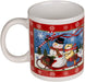 Christmas Mugs Printed Xmas 12Oz Fine Bone China Drinking Tea Coffee Gift X4