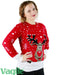 Unisex Women Rudolph Reindeer on Wall Jumper Ladies Christmas Party Warm Wear