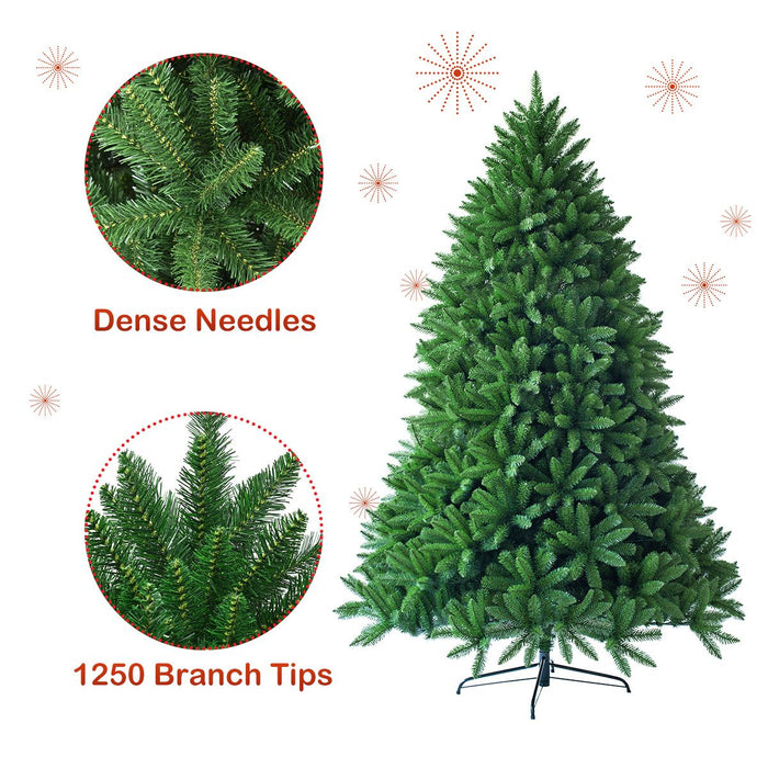 180 Cm Artificial Christmas Tree Premium Hinged with 1250 Branch Tips