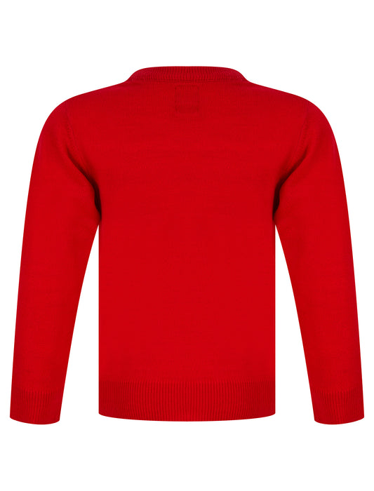 Kids Girls Christmas Jumper Antler Penguin Novelty Sequinned Xmas Sweater