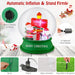 126 Cm Christmas Light up Crystal Ball Santa Snow Globe