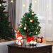 2FT 60Cm PVC Artificial Christmas Tree with LED Lights