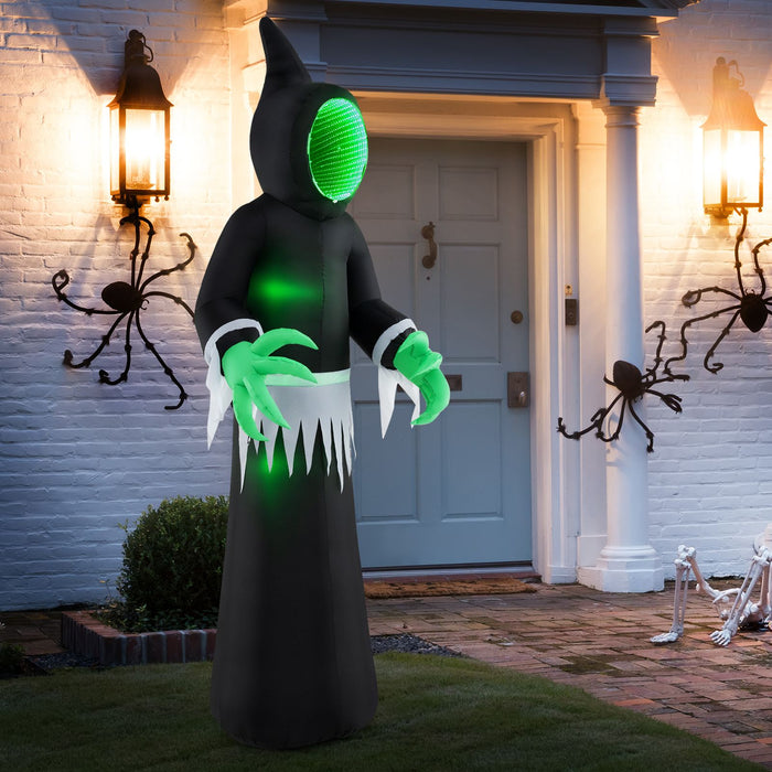 240CM Giant Blow up Ghost with Infinity Mirror Light and LED Lights