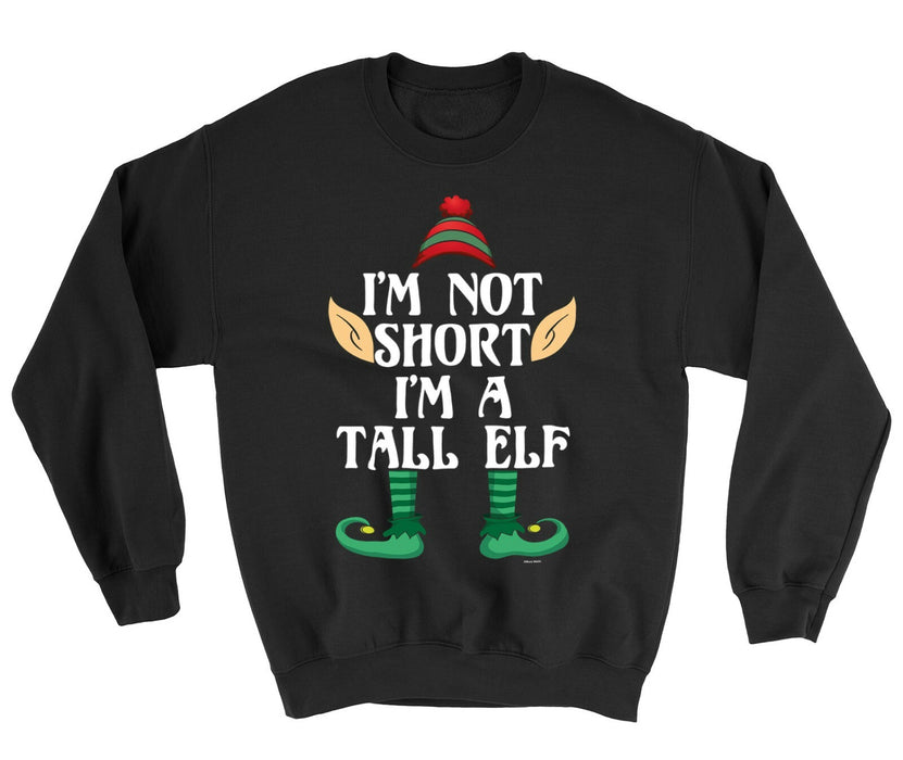 Kids CHRISTMAS Jumper Not Short Im a Tall ELF Funny Boys Girls Sweater Xmas Gift