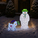 Neo Snowman Snow Dog LED Light up Acrylic Christmas Festive Decoration Outdoor
