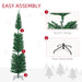 Slim Christmas Tree – 7.5ft Pre-Lit Colourful LED Design - Samanta Factory