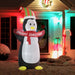 Inflatable Christmas Penguin – 243cm LED Light-Up Outdoor Decor - Samanta Factory