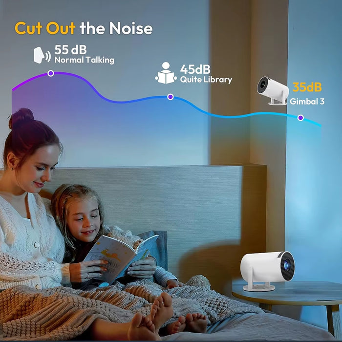 1080P Projector HY300 Wired Connection Projector for Mobile Phone/Hd/Av/Laptop Home Cinema Outdoor Portable Mini Projetor