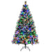 Pre-Lit Artificial Christmas Tree with 11 Lighting Modes and 350 LED Lights