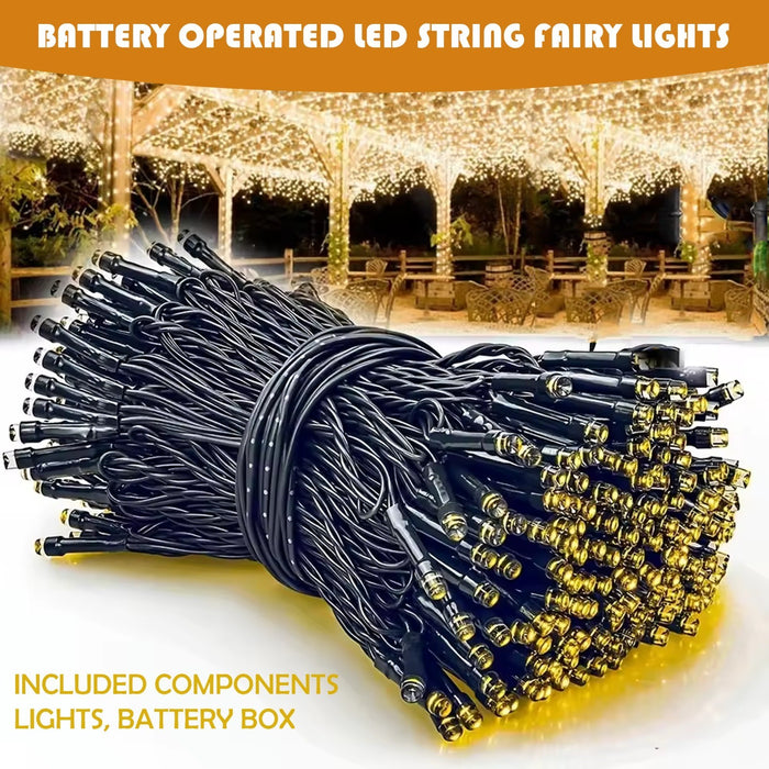 Battery Operated Fairy Lights with Timer Christmas Tree Indooroutdoor Xmas Decor