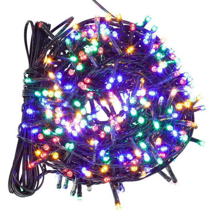 Christmas Lights 600 LED 18M Xmas Tree Lights - Fairy Lights Multi-Coloured