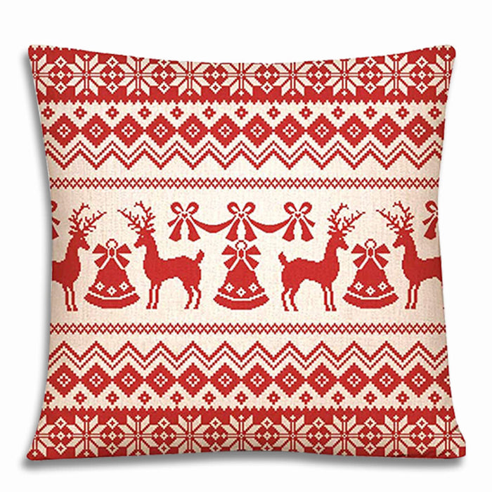 Christmas Pillow Case Cushion Cover Xmas Santa Claus Tree Snow Home Decor 45*45