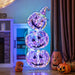 3.4 Ft Light up Stacked Pumpkins Halloween Decorations for Porch and Party