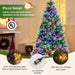 Pre-Lit Artificial Christmas Tree with 11 Lighting Modes and 350 LED Lights