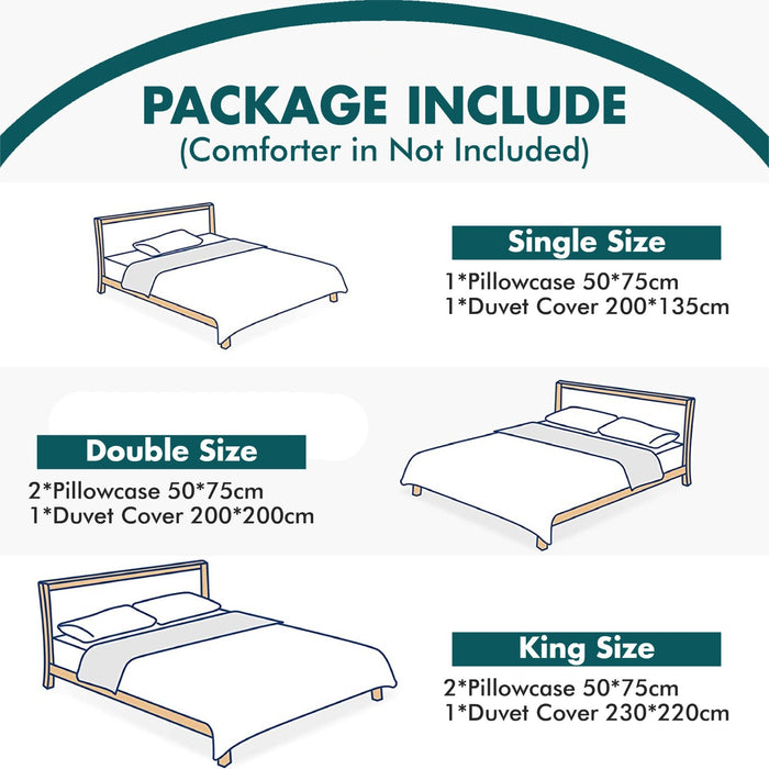 Xmas Duvet Quilt Cover Pillowcase Soft Reversible Printed Bedding Set All Size